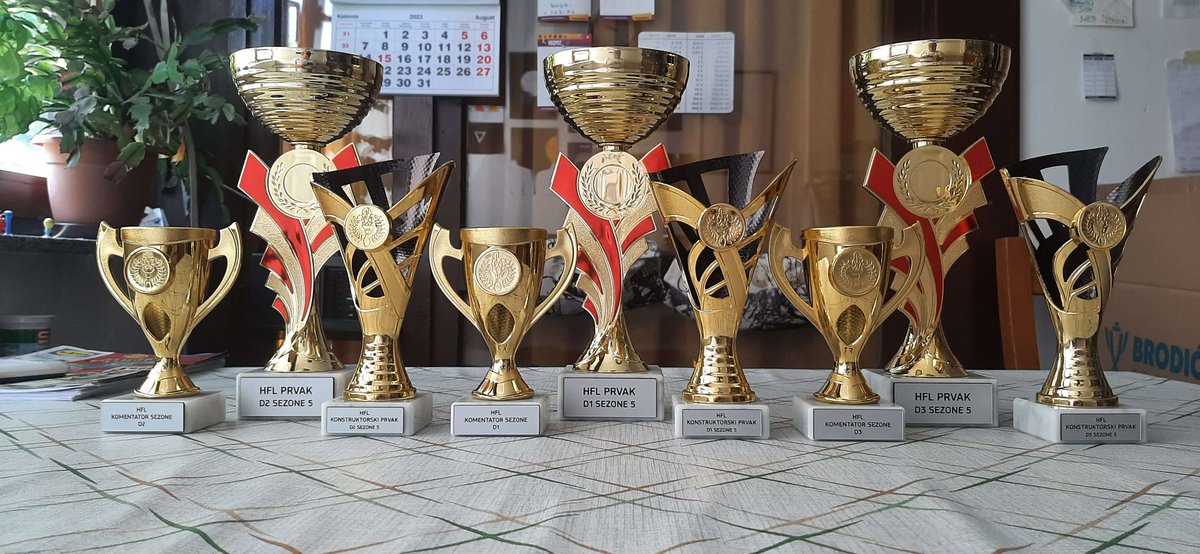F1_HFL's tweet photo. Trofeji su spremni da popune police naših komentatora i najboljih igrača u prošloj sezoni 🏆

Iduća sezona počinje krajem 8. mjeseca. Pridružite se našem discord kanalu i postanite naš novi vozač! 

(Dobrodošli su svi, neovisno o državi!) 

#HrvatskaFormulaLiga #F12023 #PS4 #PS5 https://t.co/7FJ3aGZnGs
