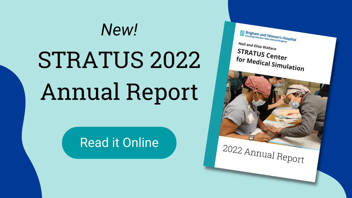 Just released -- the STRATUS 2022 Annual Report! Our annual report showcases innovative new courses, new equipment, new grants, faculty/staff achievements, and other happenings in 2022. Read it here: bit.ly/3rk1N9m #simulation #MedEd #MedTwitter
