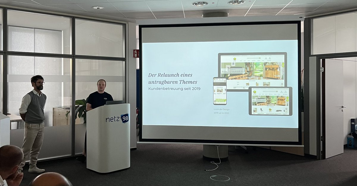 Tom und Thomas geben der #magento Community einen Einblick in unsere Arbeit mit <a href="/hyva_io/">Hyvä 🟢🟢🟢🟢</a>