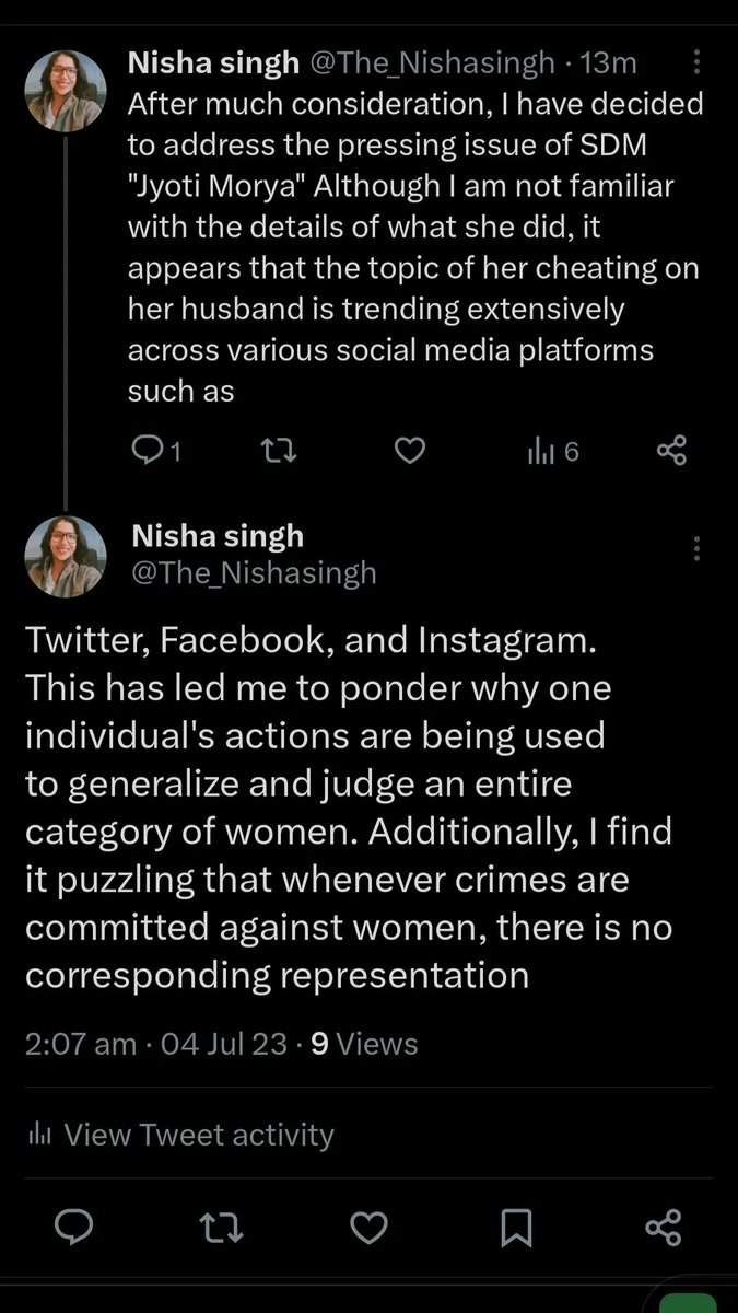 The_Nishasingh's tweet photo. @anjanaomkashyap 
@SwetaSinghAT 
@RubikaLiyaquat 
@SwatiJaiHind
@KambojAnanya
#JyotiMaurya 
#jyotimauryasdm https://t.co/0iOSXJzXrN