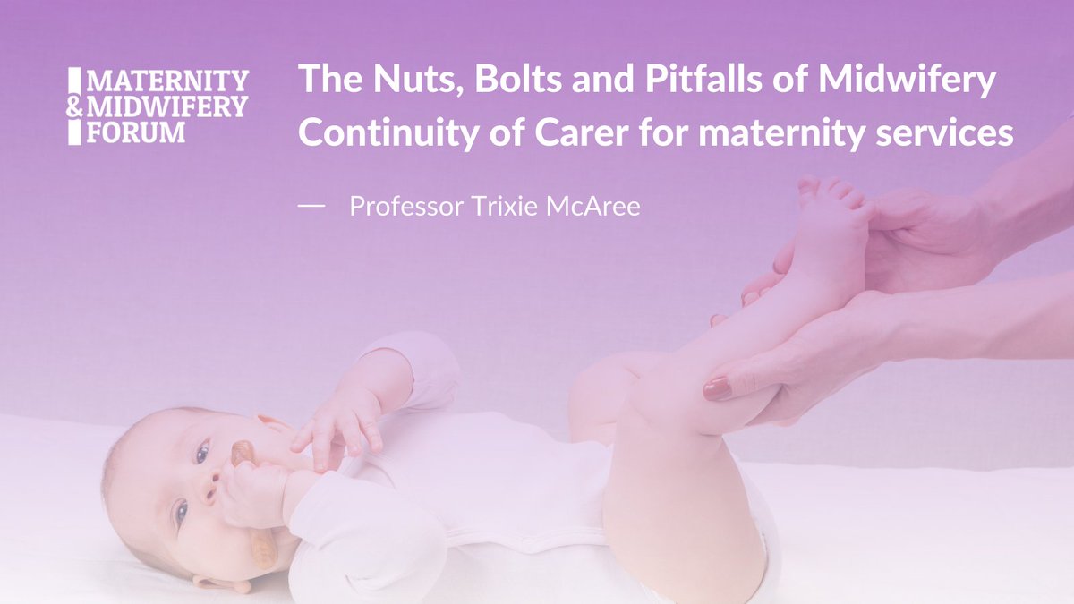 Since the introduction of Better births in 2016 there has been an ongoing plan to transform maternity services with the roll out of Midwifery Continuity of Carer.

Prof Trixie McAree addresses the development of these changes.

Read Trixie's article here: maternityandmidwifery.co.uk/the-nuts-bolts…