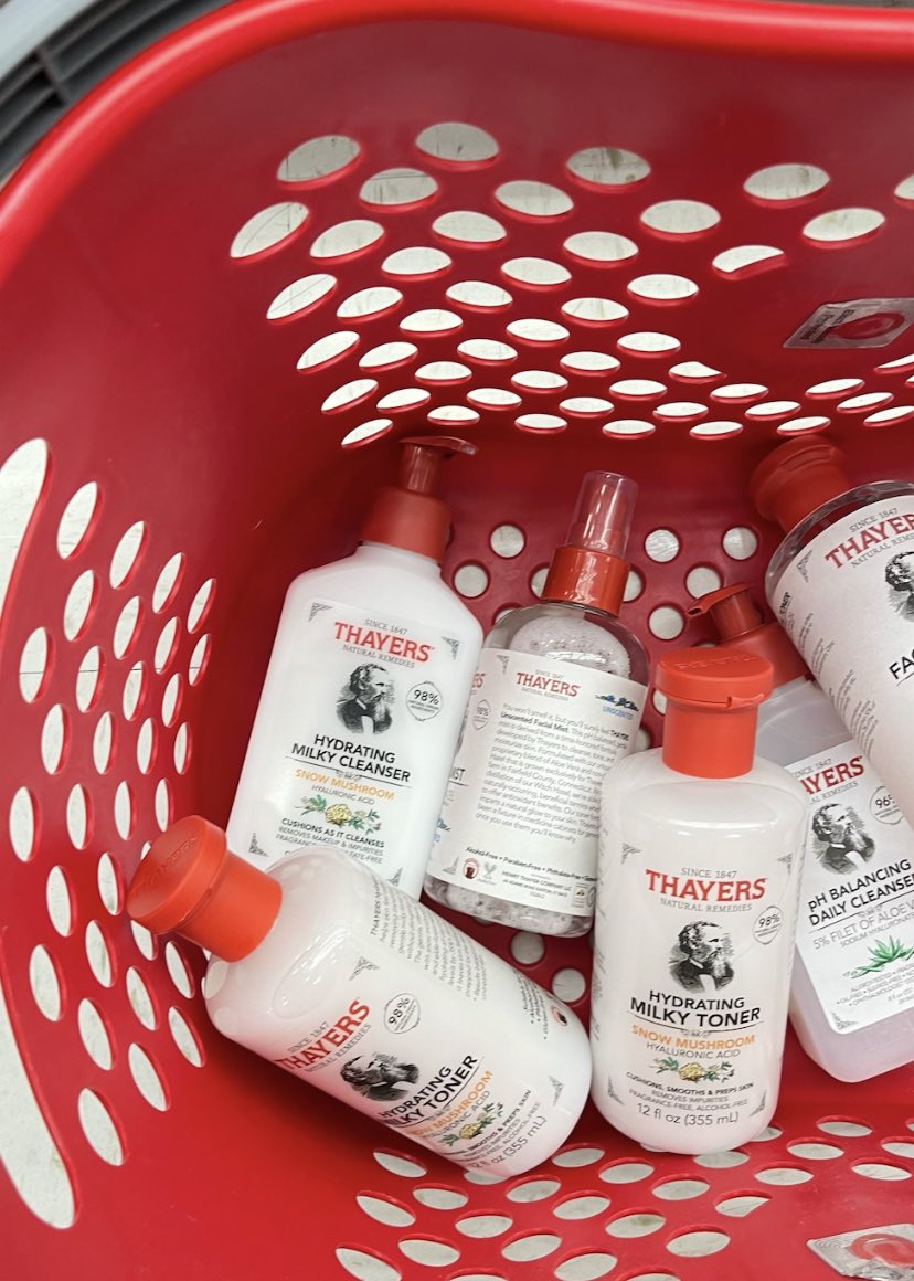 Run, don't walk, to @Target to get your hands on your summer skincare essentials ☁️✨ #thayers #toner #skicare #target #targetmusthave #targethaul