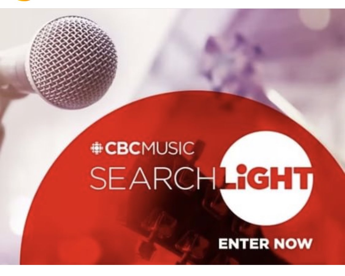 One day left to enter @cbc_music #searchlightprize. Entry cut off Thursday July 6th, 3PM ET Enter at: cbc.ca/searchlight *Entering is free! Go get it!