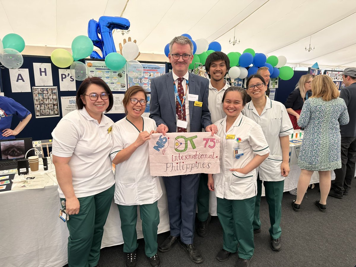 Arlene Relleve (@arlenerelleve) on Twitter photo Happy 75th Birthday 🎉#NHS75 !!!Thank you for everything! OT Booth with our very own Chief Executive❣️<a href="/BHRUT_NHS/">BHRUT NHS 🏥</a> <a href="/BHRUT_Therapies/">BHRUT Therapies</a> Happy 75th Birthday 🎉#NHS75 !!!Thank you for everything! OT Booth with our very own Chief Executive❣️<a href="/BHRUT_NHS/">BHRUT NHS 🏥</a> <a href="/BHRUT_Therapies/">BHRUT Therapies</a>