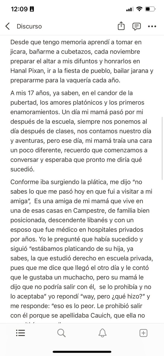 camilaesmaaaa's tweet photo. Hoy di un discurso de 10 min sobre el clasismo y racismo de Mérida, en mi clase de oratoria, en la universidad privada donde estoy becada. Me propuse utilizar cada espacio que tenga para cuestionar y replantear ideas. Espero haber sembrado la duda en alguien. https://t.co/Qybh87FOs8
