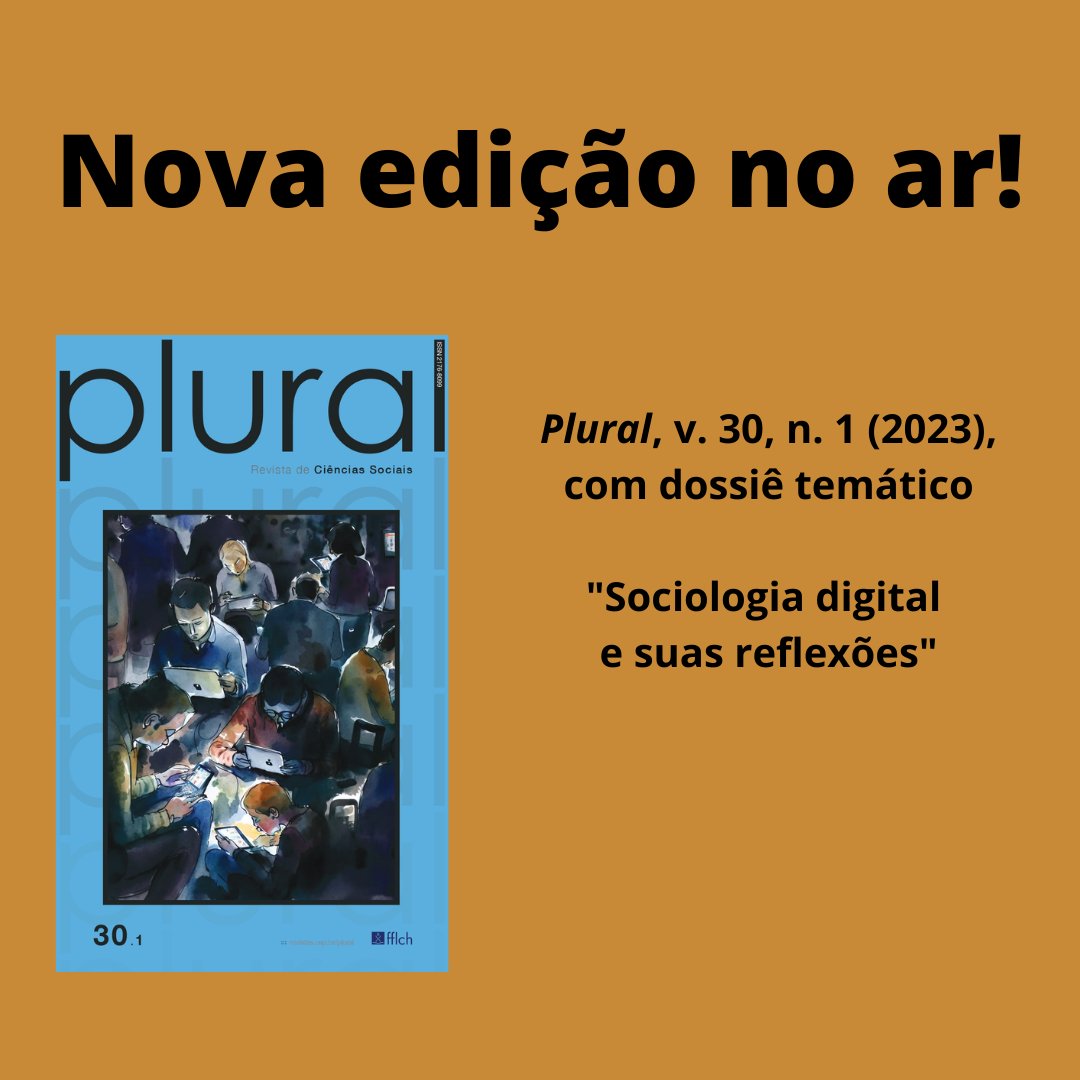 Plural - Revista de Ciências Sociais (USP) tweet media