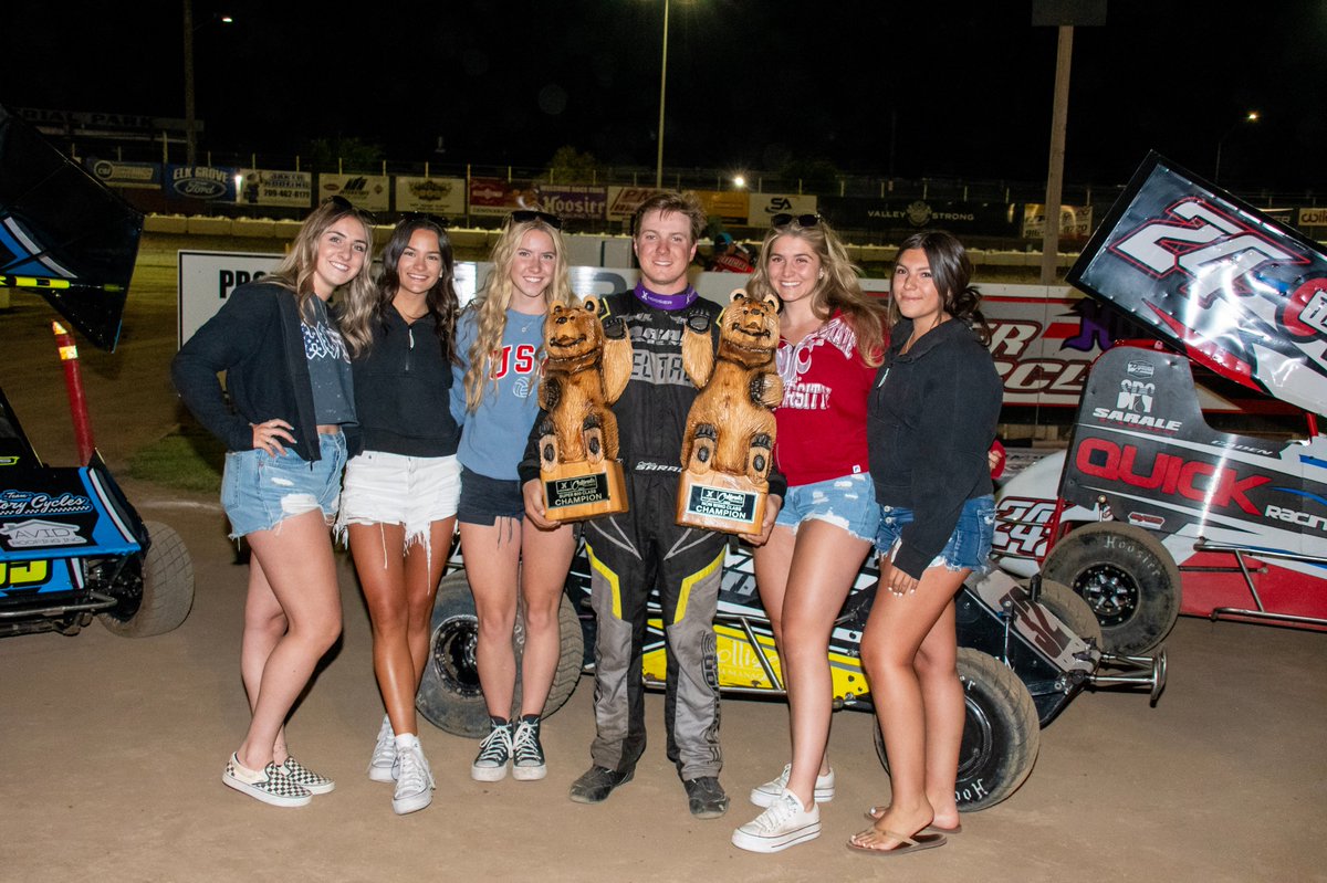 CASpeedweek's tweet photo. Meet the champions of the 2023 @HoosierTire California Speedweek!

Super 600 and Non-Wing: Caden Sarale - Stockton, Calif.
Restricted: Nathan Ward - Bakersfield, Calif.

Championship night recap can be found at: https://t.co/2JZDvBX1hf https://t.co/wAKqyMY8ka