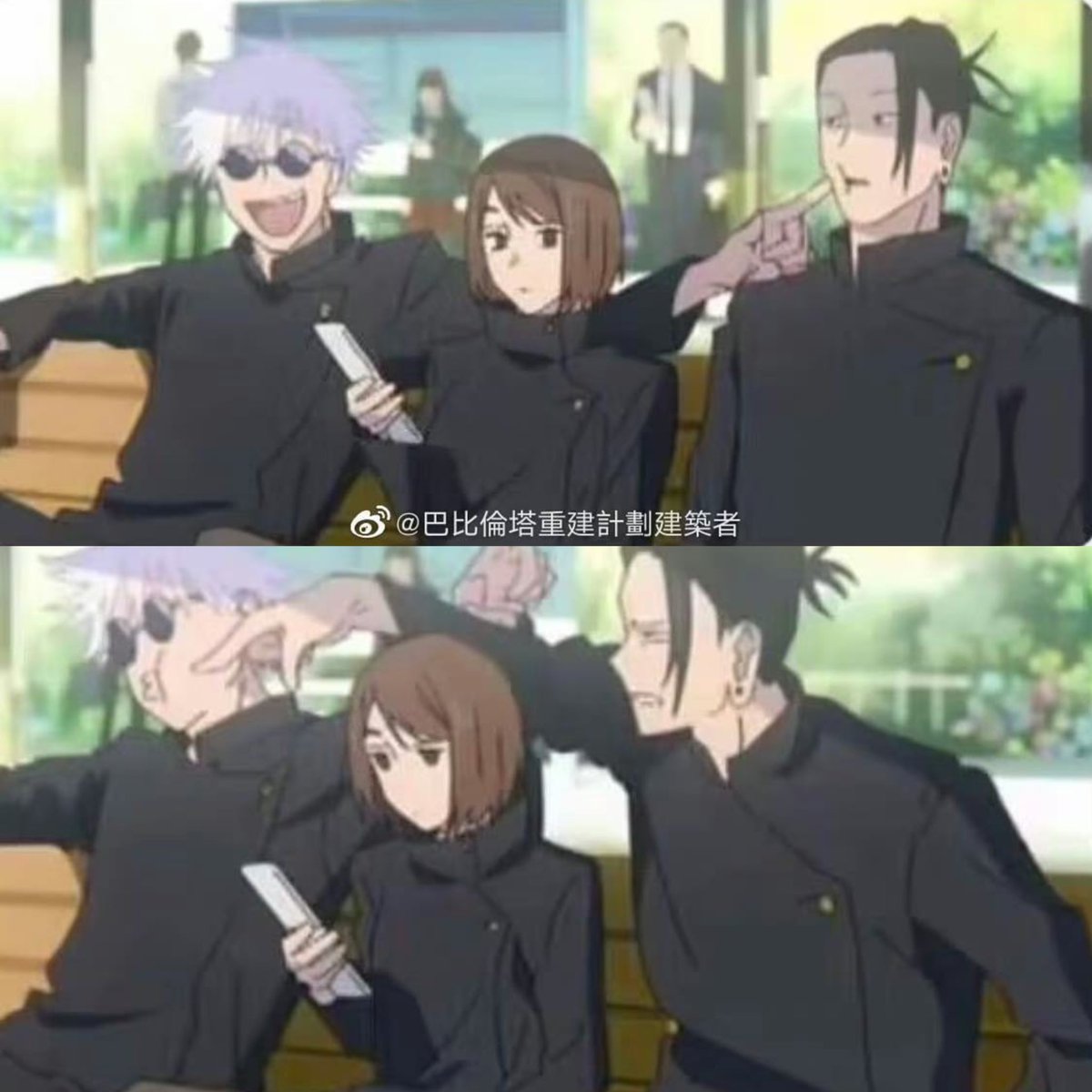 saefasito's tweet photo. ⠀ ⠀⠀      ↻ au satosugu

donde gojo lleva casi un año tratando de enamorar a su mejor amigo
o donde a geto le cuesta una banda y no entiende que gojo lleva meses enamorado de él https://t.co/YI1g7Yykqr