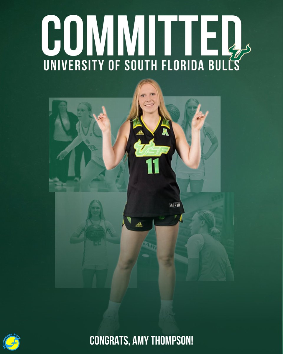 𝘾𝙊𝙈𝙈𝙄𝙏𝙏𝙀𝘿.

Congratulations to <a href="/amythompson24/">Amy Thompson</a> on her commitment to <a href="/USFWBB/">USF Women's Basketball</a>! We are so proud of you! 💛💙