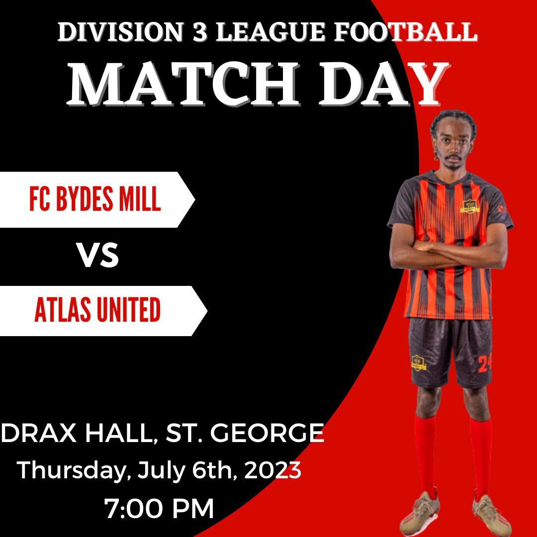 Next up: A trip to Drax Hall to face table toppers Bydes Mill. 

Kickoff is scheduled for 7pm and we hope to see you there! 

#ALLin❤️🖤 #AtlasOnTheRoad🚗