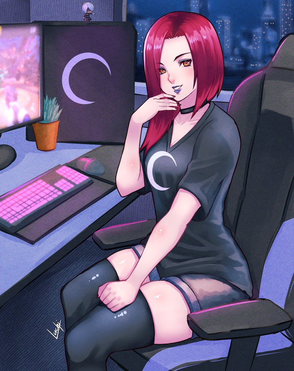 gameinfinite10's tweet photo. One of our amazing artist friends @Luchidart tackled our OC and Gi brand mascot “Infinite Girl” They did an incredible job! #infinitegirldtiys #infinitegirl #gameinfinite #oc #ocart # https://t.co/kMDvTyg5Bv