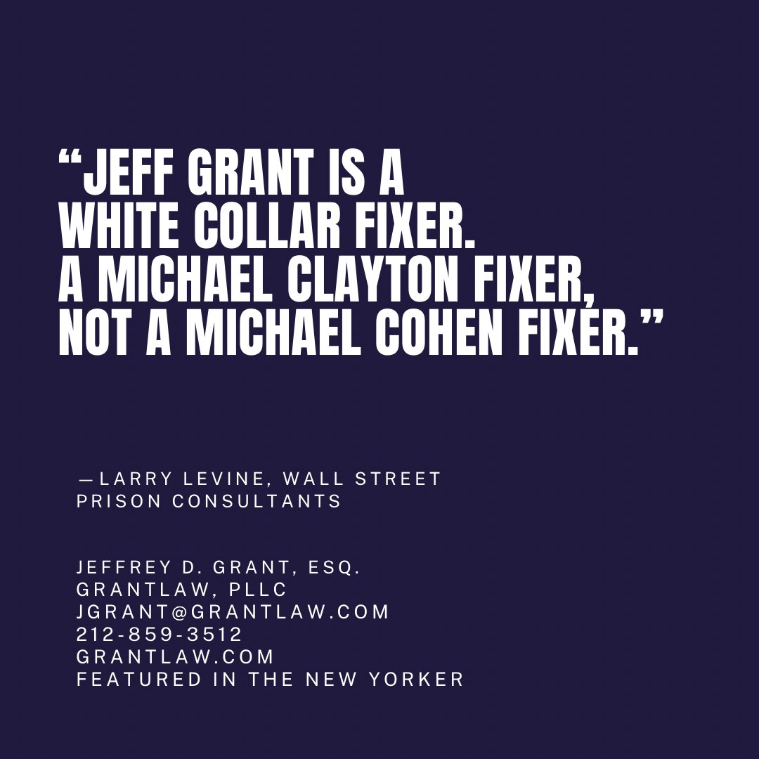 Thank you Larry Levine for the endorsement. Right back at you my friend. <a href="/GrantLawPLLC/">Jeffrey D. Grant, Esq.</a>