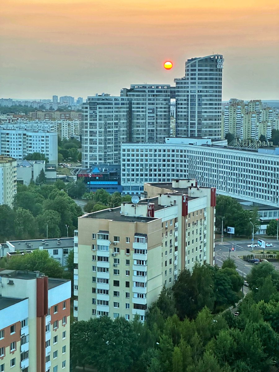 Sunset in #Minsk
