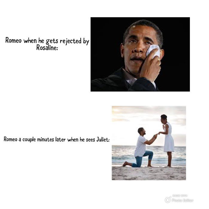 PATCarletonHigh's tweet photo. Year 8 have been getting creative with their homework with these Romeo and Juliet themed memes!
#Shakespeare #creativehomework https://t.co/4nSUBZF6XC