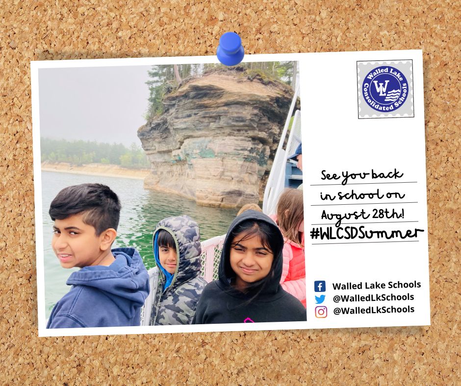 WalledLkSchools's tweet photo. Siblings David (Geisler), Daniel (Meadowbrook), and Dana (Geisler) enjoying a day at Pictured Rocks ⛴️

Show us how you're spending your summer break for a chance to be featured on our social media! Send your photos to info@wlcsd.org ☀ #WLCSDSummer #WEareWLCSD https://t.co/55kCaHKo1T