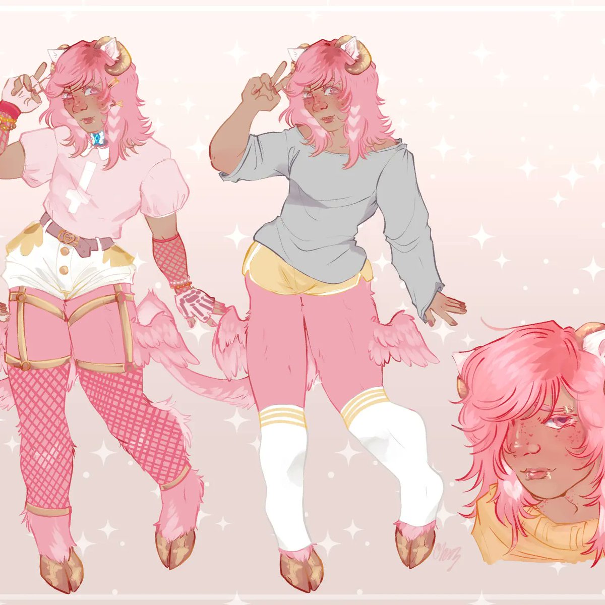 JAWRIPPING's tweet photo. PINK! EXPLOSION!
(various art done for others, the last oc belongs to me)

#furry #furryart #furryoc #furrygirl #anthro #ocdesign #originalcharacter #oc #ocart #drawing #digitalpainting #chibi #foxfurry #batfurry #deerfurry #demonoc https://t.co/XBvWeRaWq2