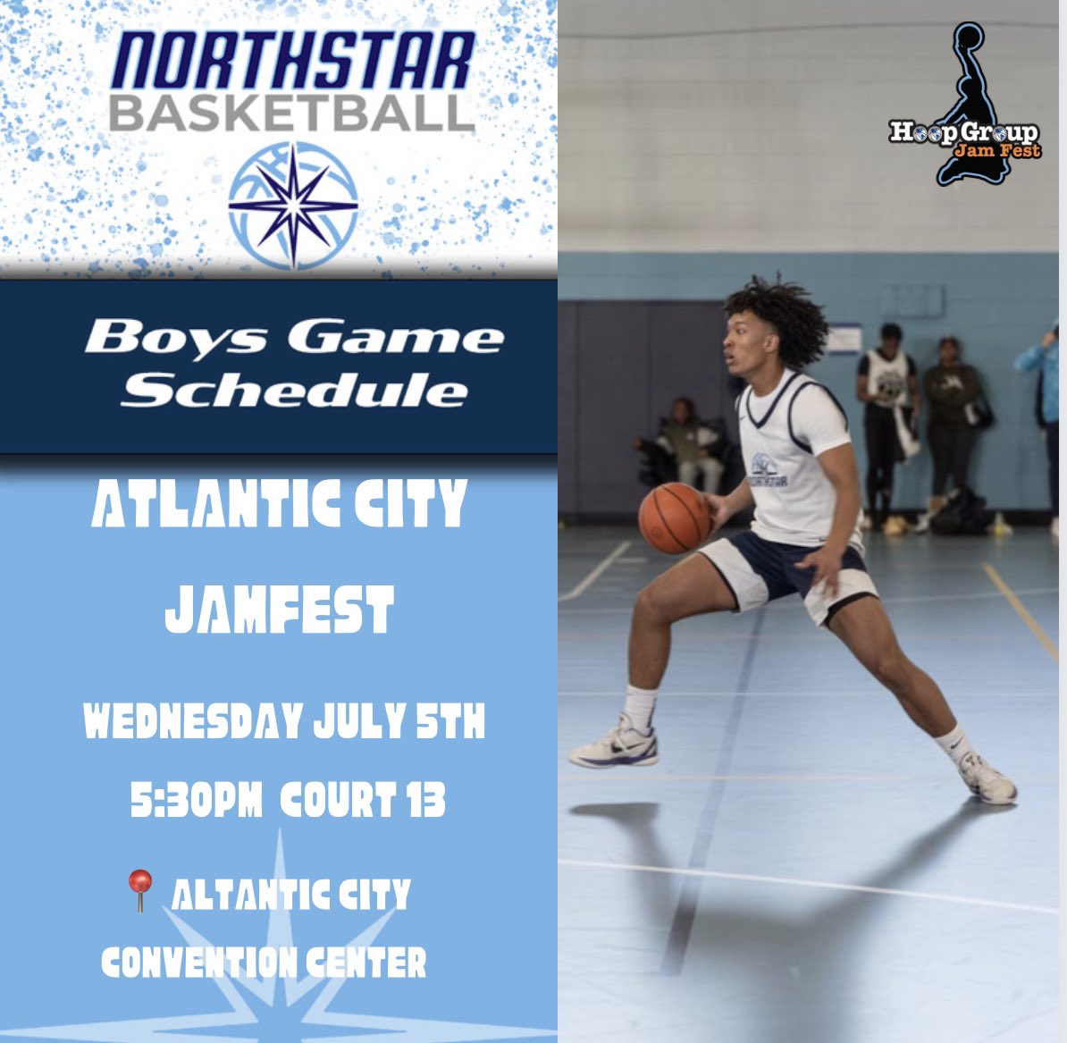 Exodus NorthStar AAU Basketball (@nssaaubball) on Twitter photo 17U Boys locked in for First Live Period of the Summer
New York➡️ Atlantic City
<a href="/TheHoopGroup/">Hoop Group</a>
<a href="/NSSports_NY/">NorthStar Sports ™️</a> <a href="/RecruitTheBronx/">RecruitTheBronx</a> 17U Boys locked in for First Live Period of the Summer
New York➡️ Atlantic City
<a href="/TheHoopGroup/">Hoop Group</a>
<a href="/NSSports_NY/">NorthStar Sports ™️</a> <a href="/RecruitTheBronx/">RecruitTheBronx</a>
