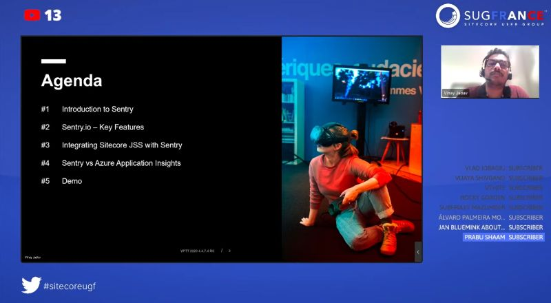 📢 Exciting news for #Sitecore users! 💻 Join <a href="/mrvinaykj/">Vinay Kumar Jadhav</a> as he presents <a href="/getsentry/">Sentry</a>, monitoring tool for your composable solution. 🚀 Don't miss out on this opportunity to enhance your site's performance. Tune in now! #SitecoreMonitoring #SentyIO #SUGFR <a href="/SitecoreugF/">Sitecore UG France</a>