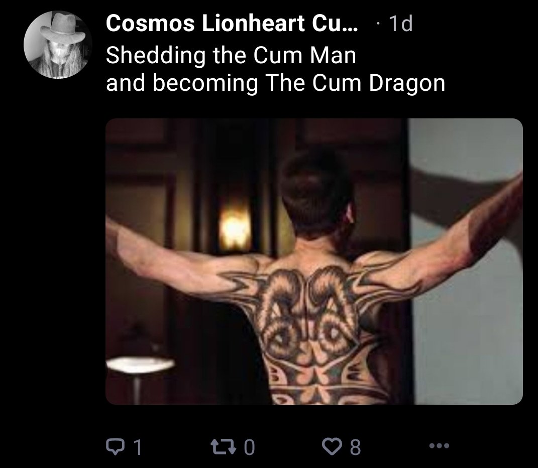 Got a whole cum dragon thing going on over at skeetopia