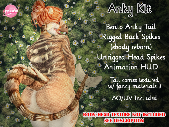 PinkToyBoxSL's tweet image. *NEW* Anky Kit :D Be the beloved anky. marketplace.secondlife.com/p/PTB-Anky-Kit… #secondlife #furry #ankymybeloved