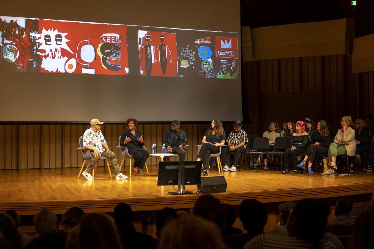 Last month @LisaneBasquiat joined an all-star panel including @MrChuckD, @_gilvazquez, and @lorrieboo to discuss hip hop’s global impact, including its influence on visual art and culture of 1980s New York and beyond.
