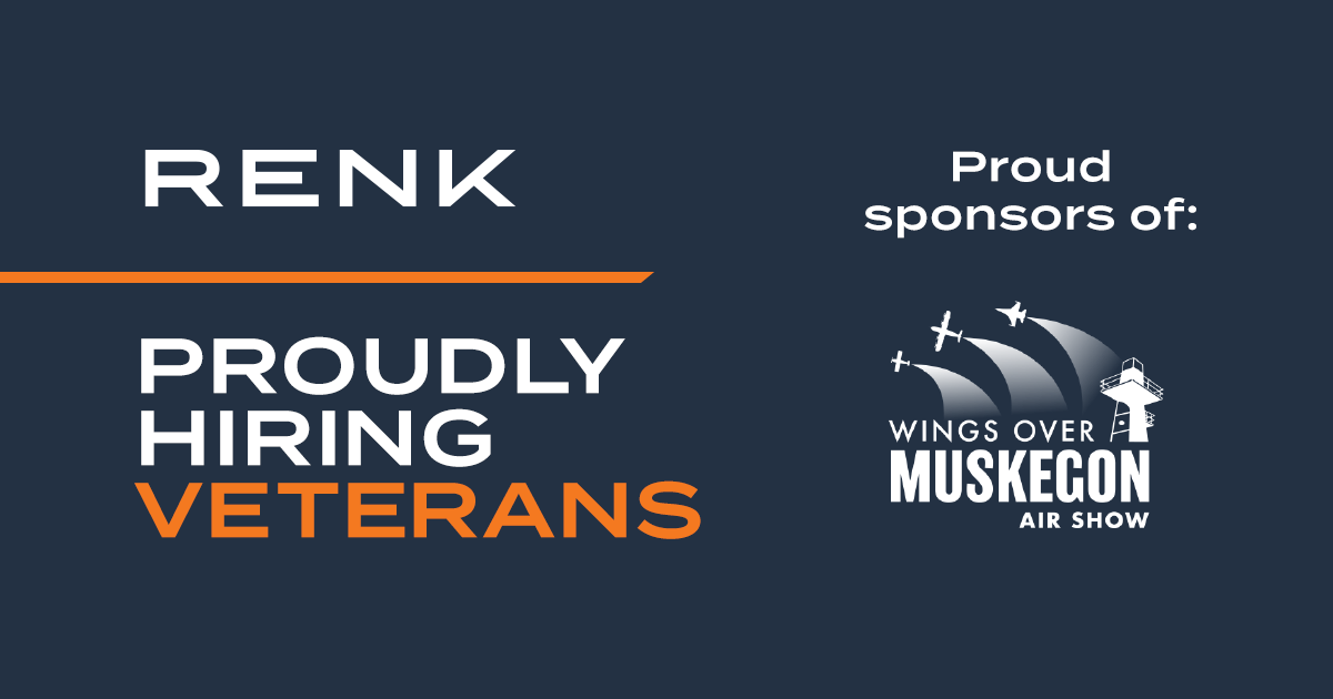 revelmarketing's tweet photo. We are proud to work with RENK America as they do their work to power freedom from Muskegon.
RENK is sponsoring the 'Wings Over Muskegon' Air Show at the Muskegon Airport this weekend. Buy tix at https://t.co/Sb4gtOVrFu.
#wingsovermuskegon #airshow #watchmuskegon #MuskegonMade https://t.co/xtWPfhZyfd