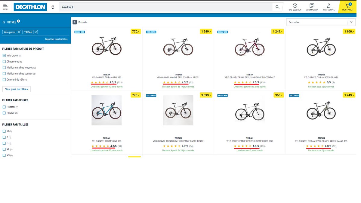 XBuyala's tweet photo. Cher @Decathlon @decathlonCH Qui va encore pouvoir se fier à vos "évaluations clients"? Très suspects, tous ces 4.3 ...
Cc @abonentendeur @QueChoisir381 
 @SRF_Kassensturz @Gurtner_KTipp https://t.co/qOxjtHfL8i