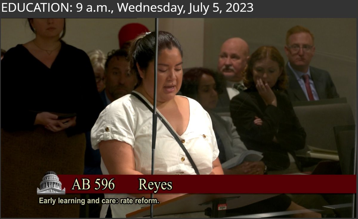 l_pryor's tweet photo. Thanks Maria Lopez for important testimony to support #AB596: “I shop for the week based on enrollment. When children are absent, I don’t get credit, even though money is already spent”

#AB596 @EGReyesCA  now passed through Senate Education Cmte, onto the Cmte on Appropriations! https://t.co/1VfPgmf8Ft