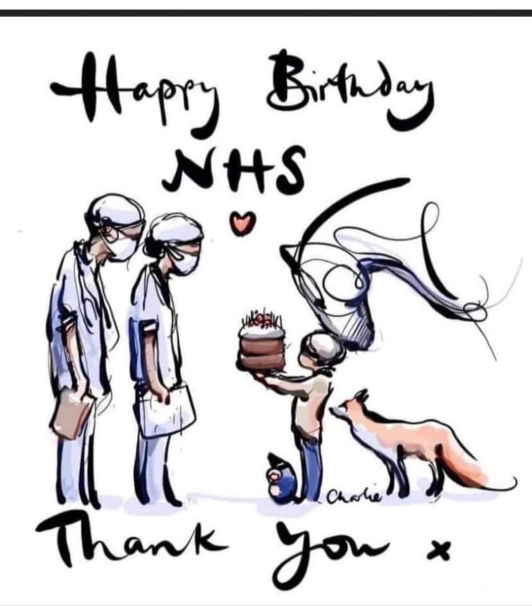 Forever grateful.
I was born 9 weeks early 50 years ago 
4 children, all induced labours. Epilepsy, type 1 diabetes, blood cancer, anxiety, asthma, football injuries, car accidents etc 
Countless visits to GP, A&amp;E, out of hours, dentists etc 
Thankyou #NHS75