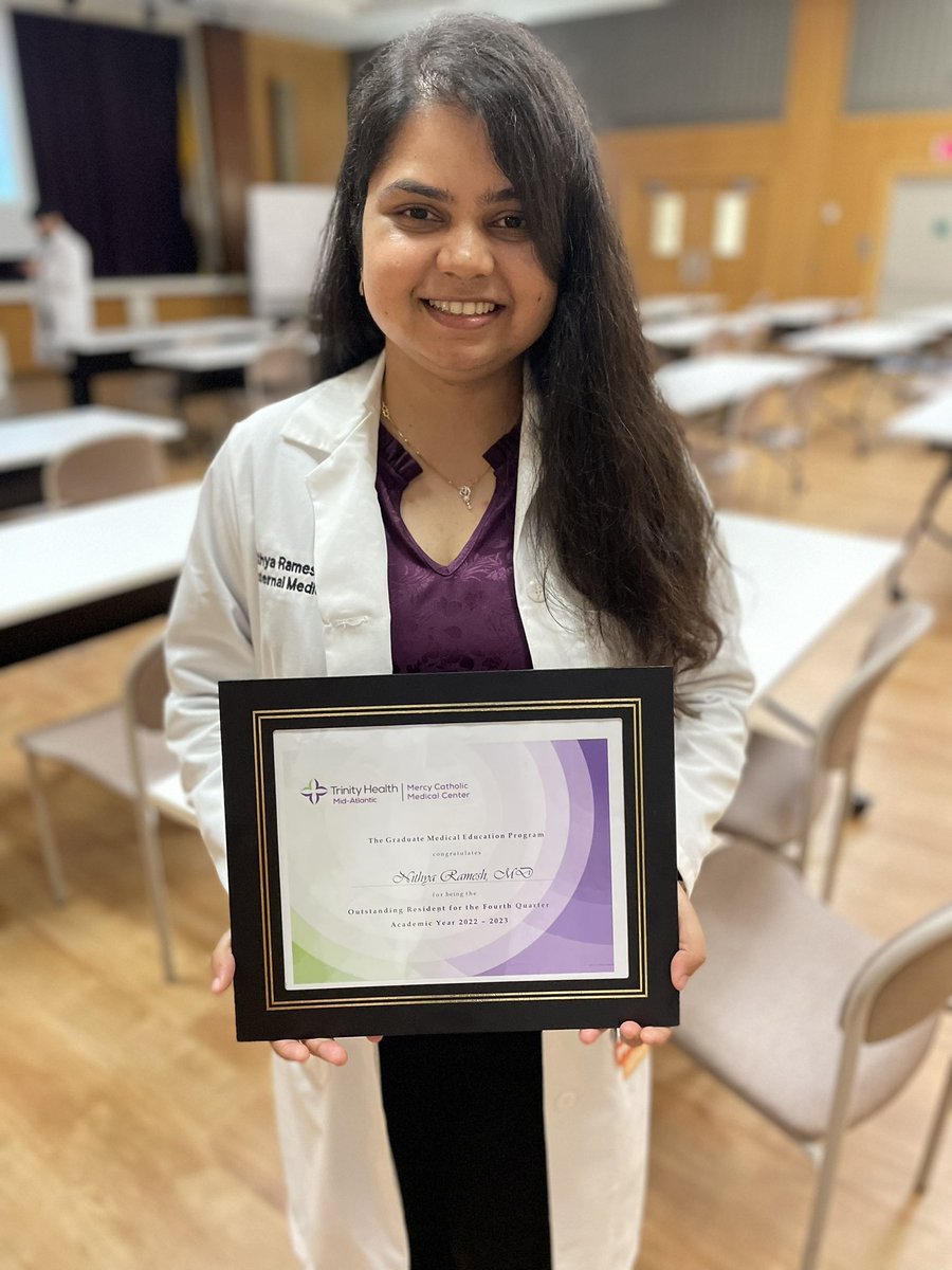 Outstanding Resident of the Quarter it is!! Thank you <a href="/MCMC_IMres/">MCMC Internal Medicine Residency Program</a> for the constant support and motivation.