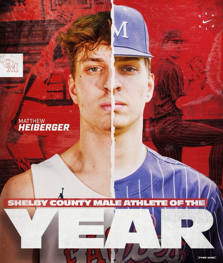 Shelby County Athlete Of The Year 🏀⚾️ 
All State 🏀
All State ⚾️
State Champ 🏀
ALL TIME Competitor‼️

Congrats <a href="/MatthewHeiberg7/">Matthew Heiberger</a> on an amazing run as an <a href="/OMHS_Baseball/">Oak Mountain Baseball</a> <a href="/omhsbasketball/">Oak Mountain Men’s Basketball</a> athlete.