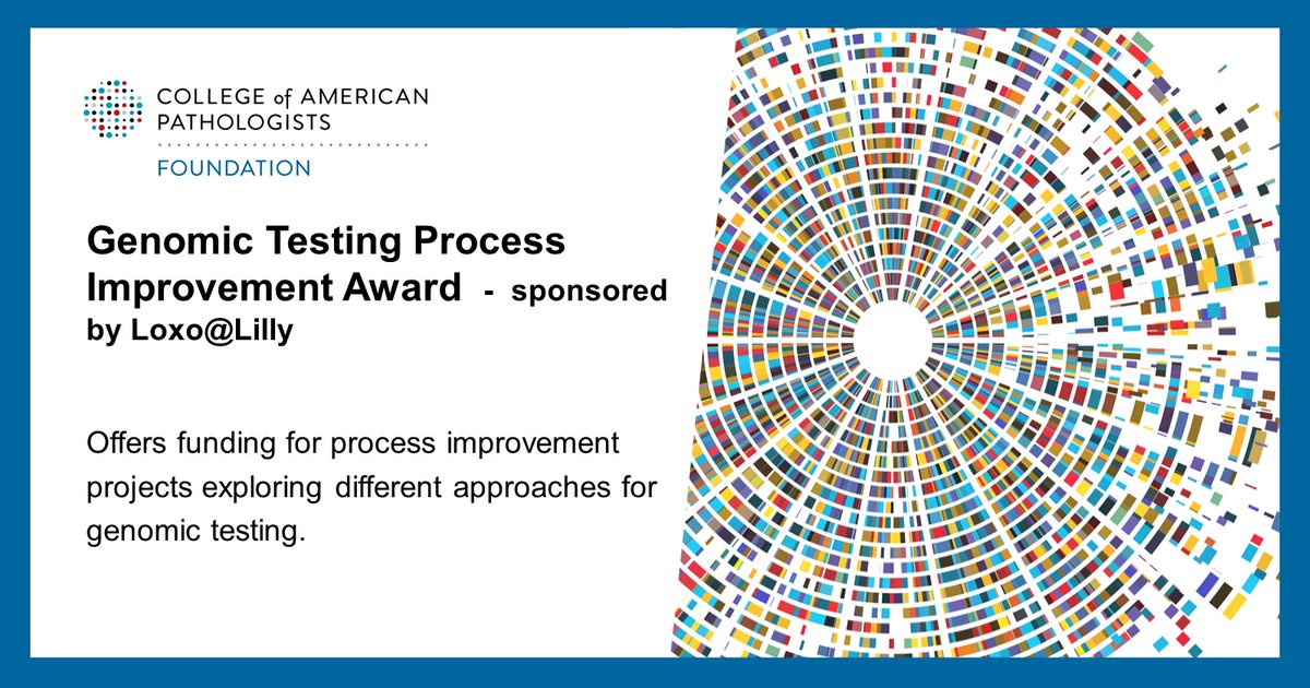 NEW OPPORTUNITY 

Genomic Testing Process Improvement Award sponsored by Loxo@Lilly

Funding is available for process improvement projects exploring approaches for genomic testing best practices.

Learn More: fal.cn/3zEtK