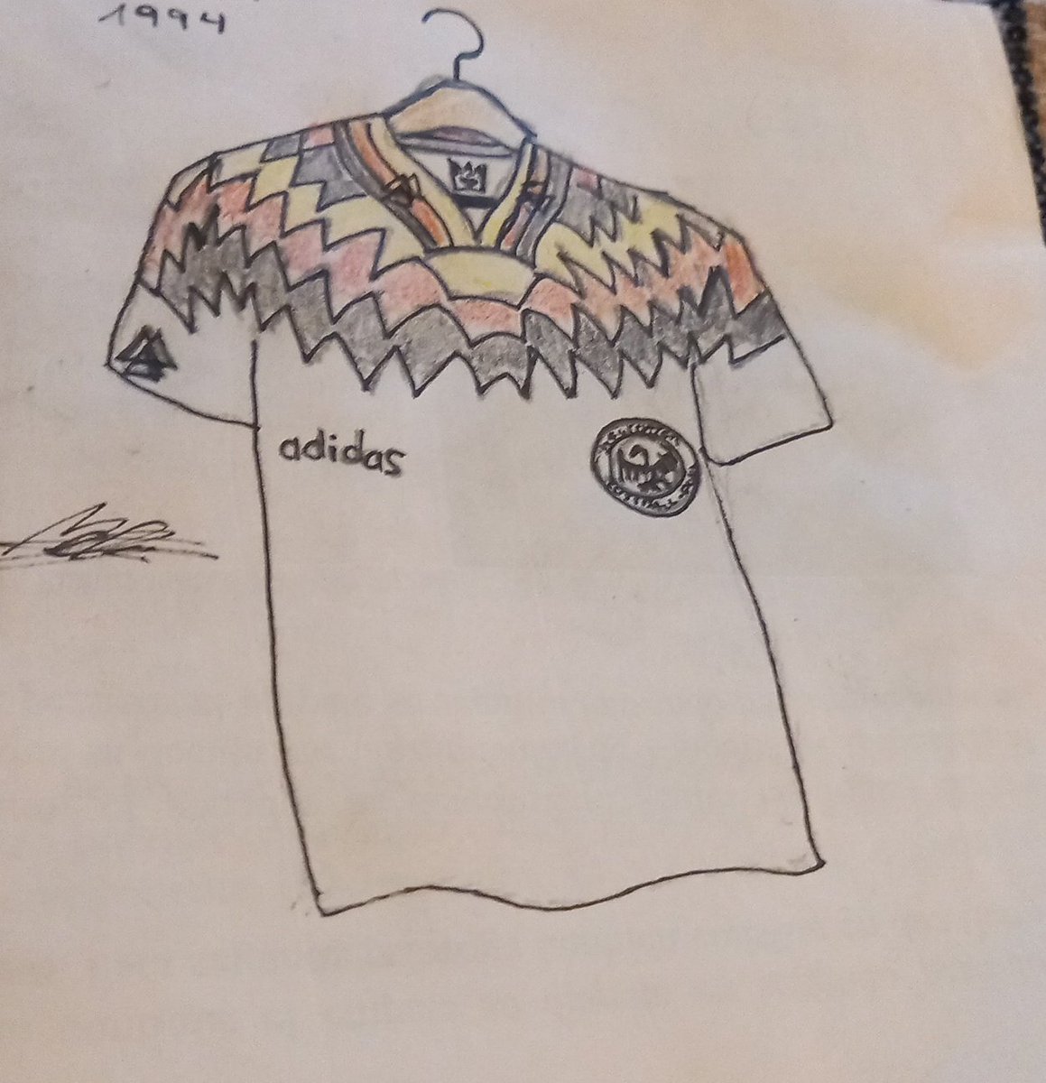 Tutancamis's tweet photo. Tras un tiempo inactivo, volvemos a las camisetas, esta vez dibujando a la alternativa de Croacia 1998 y a la titular de Alemania en 1994. 
Espero que les gusten!!

#camisetas #fútbol #mundial #Uruguay https://t.co/W4rq4LaxQn