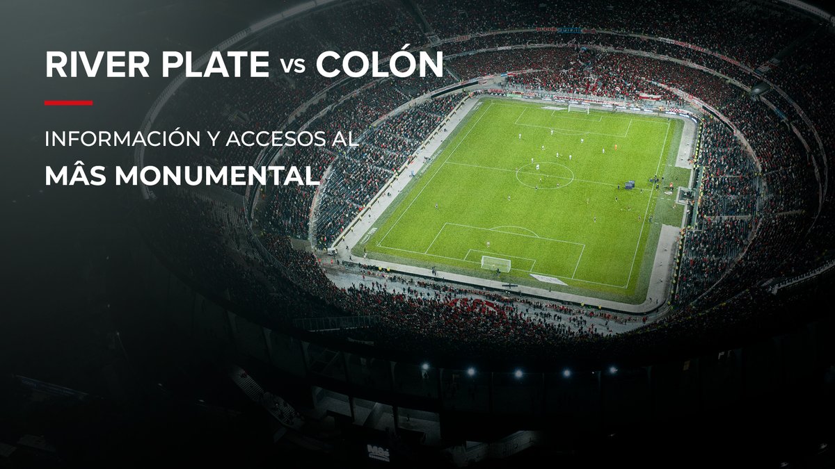 🏟️ River vs. Colón | Información y accesos para el partido de esta noche en el Mâs Monumental ➡️ cariverplate.com.ar/informacion-y-…