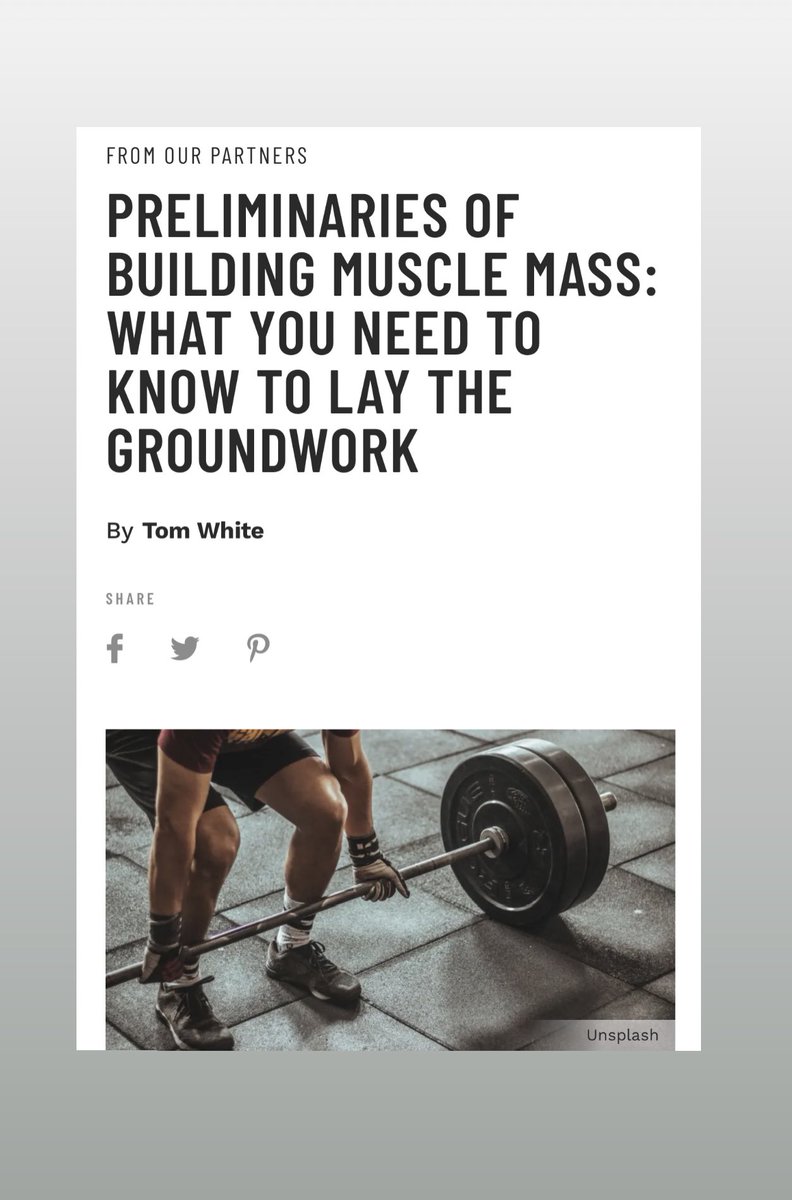 mandfhers's tweet image. PRELIMINARIES OF BUILDING MUSCLE MASS: WHAT YOU NEED TO KNOW TO LAY THE GROUNDWORK
By Tom White. Read article tinyurl.com/yfhp23w  @muscle_fitness #mass #massbuilder #massbuilding #muscle #musclegains #power #strength #workout #workoutroutine