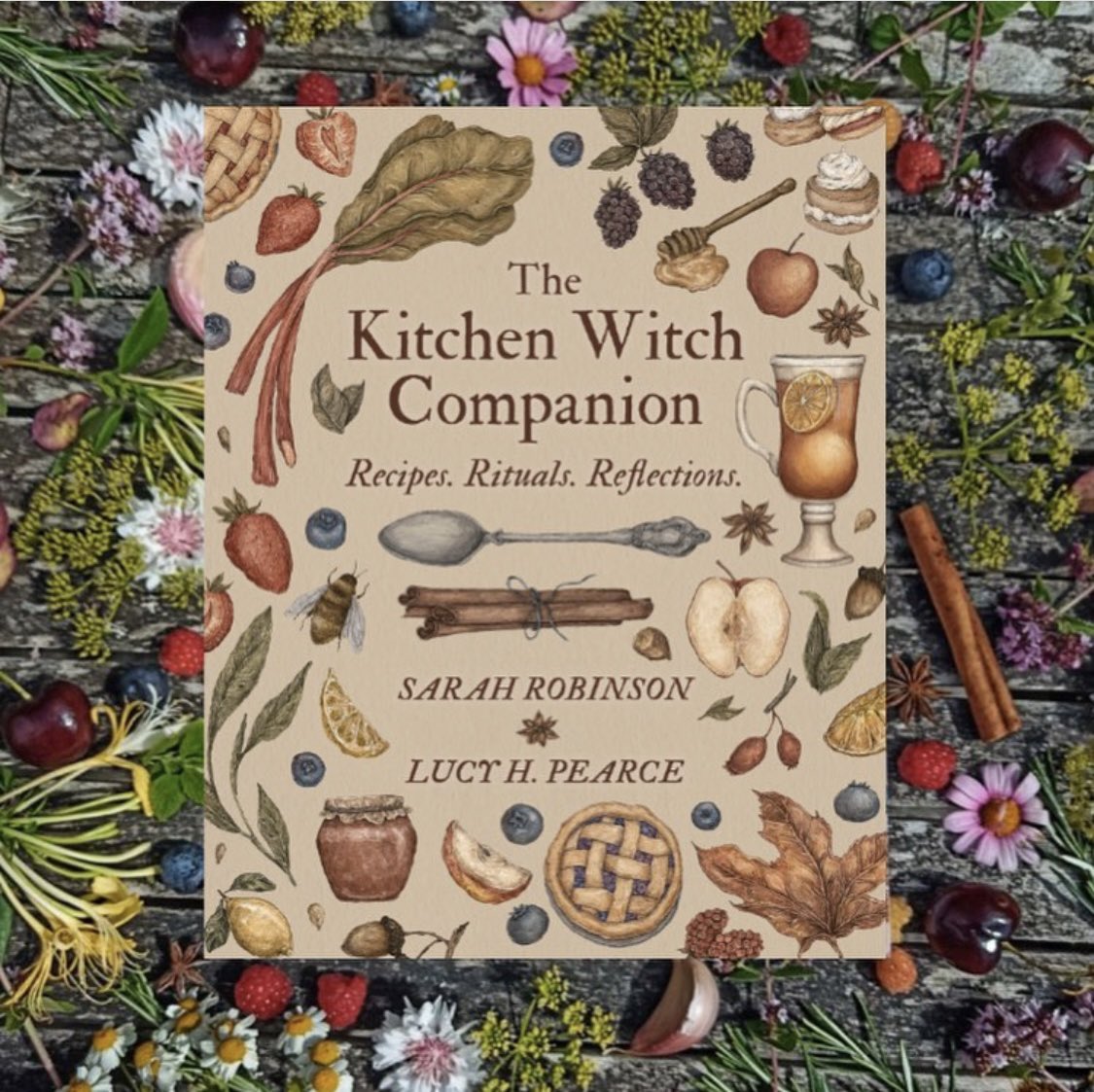 I’m excited to share the cover I illustrated for The Kitchen Witch Companion, by Lucy H. Pearce and Sarah Robinson, and published by @WomanCraftBooks . It’s the companion book to Kitchen Witch: Food, Folklore & Fairy Tale.