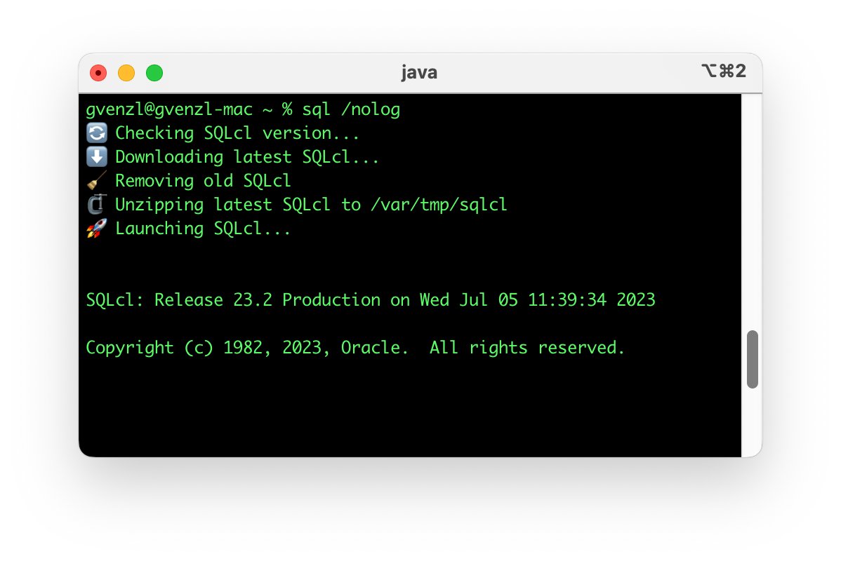 GeraldVenzl's tweet image. Never having to worry about whether you are on the latest version of @oraclesqlcl anymore - loving it!
You can get the script here: github.com/gvenzl/oracle-…