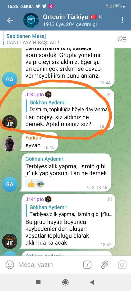 Coinmatik1's tweet photo. Yeni bir dolandırıcılık vakası daha!

@JrKripto bundan 3 ay önce $ORT projesine yeniden dahil olup #ORT ceosundan 50K #USDT alıyor.
Projeye başladığında fiyatı $0,014 iken 3 ay sonunda fiyat $0,003’e düşüyor.

Projeye başladığında yatırımcılara ilk 200’e taşıyacağını vaadedip daha sonra hiçbir söylediğini yapmayıp yatırım yapan yatırımcılara etmediği hakareti bırakmıyor.

#ORT ceosu @K_Amir_MO’a twitterden ve telegramdan proje ile ilgili bilgiler paylaşacağını söyleyip hiç paylaşım yapmayıp parayı cebe indiriyor.

#ORT ceosu parasını geri istediğinde projeyi #MEXC ve #Bybit borsalarından delist ettireceğini söyleyip $50K’nın üstüne konup projeden ayrılıyor.

Bu adam daha düne kadar millete temiz kripto adı altında ders vermeye çalısırken kendi yaptıklarını görmezden geliyor.
Değerli kripto yatırımcıları @JrKripto dolandırıcısını takip ederken bir kez daha düşünün.
Bu adamın söylediği herşey yalan, hayal aleminde yaşıyor ve gözünüzün içine baka baka sizi kandırıyor.

Takdiri değerli Türk yatırımcılarına bırakıyorum.