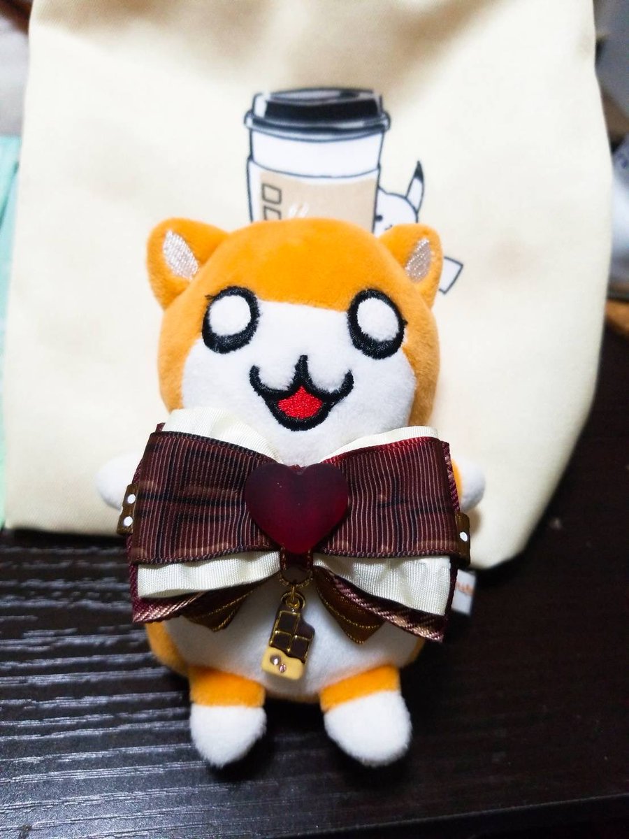 友ハムちゃんが着用してくれました🐹🎀
#ぬい撮り #ぬい撮りぼん