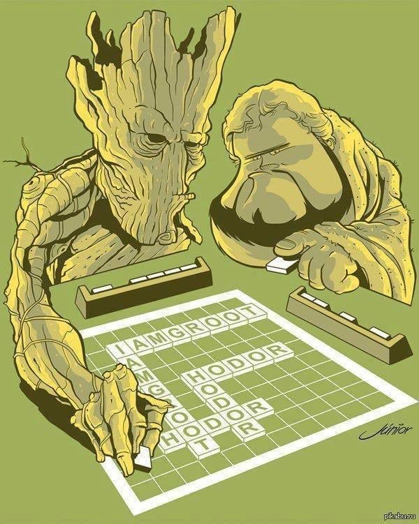 It’s like playing scrabble with kids 🤣 verrrry limited vocabulary