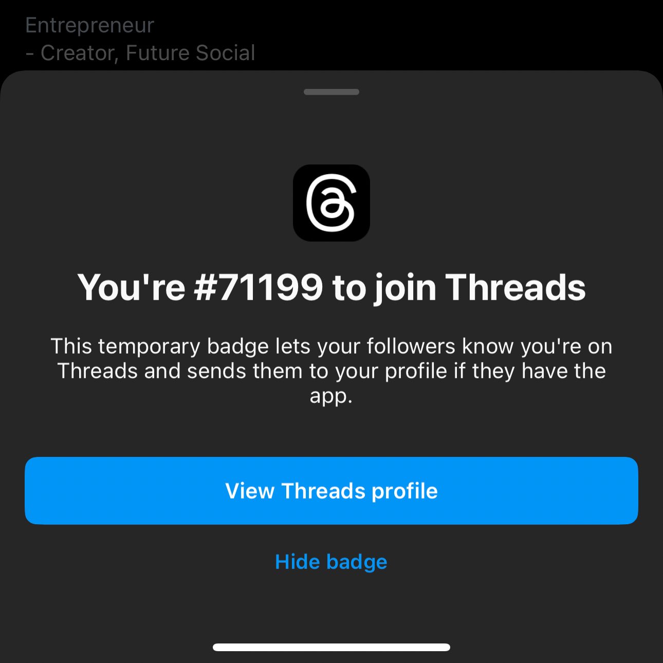 How To Get Threads Badge On Instagram 