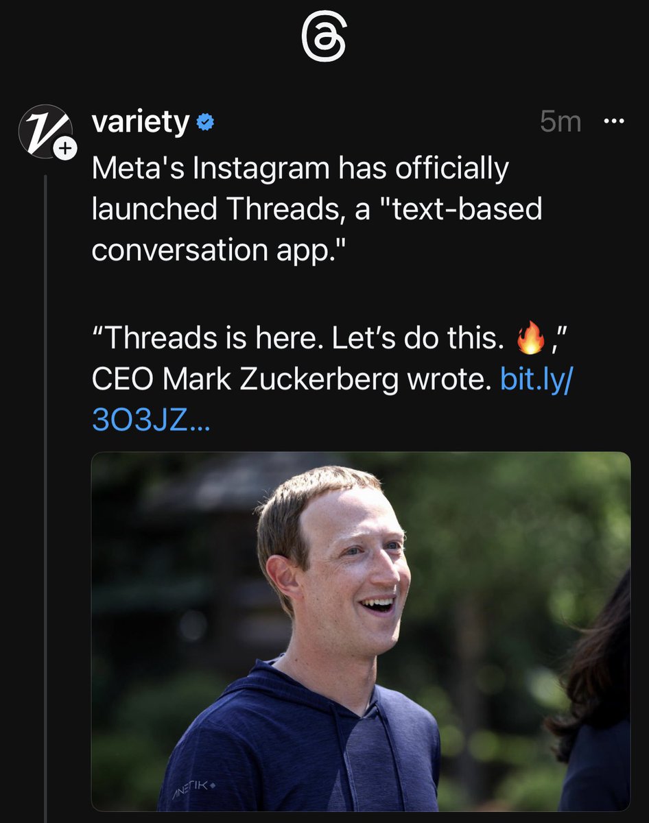 เมตาเปิดดาวน์โหลดเทร็ดส์(Threads) แอปใหม่ในค่ายเมตา โหลดได้กว่า 100 ประเทศทั่วโลกผ่านระบบไอโอเอส และกูเกิ้ลเพลย์ ผู้ใช้งานพิมพ์ได้สูงสุด 500 ตัวอักษร และสามารถแชร์ Links รูปภาพ และคลิปวีดิโอซึ่งมีความยาว 5 นาที เป็นแอปที่ใช้ฐานผู้ติดตามจากไอจีมาตามต่อที่แอปใหม่ได้ #ThreadsApp