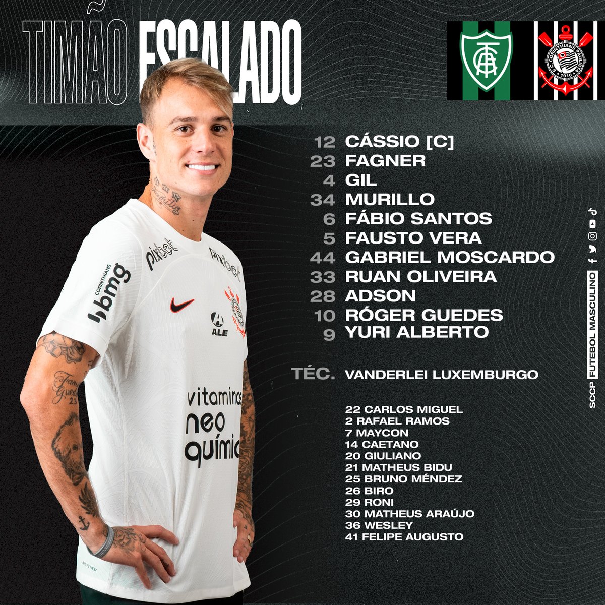 🗓️ DETALHES DEFINIDOS! O - SC Corinthians Paulista