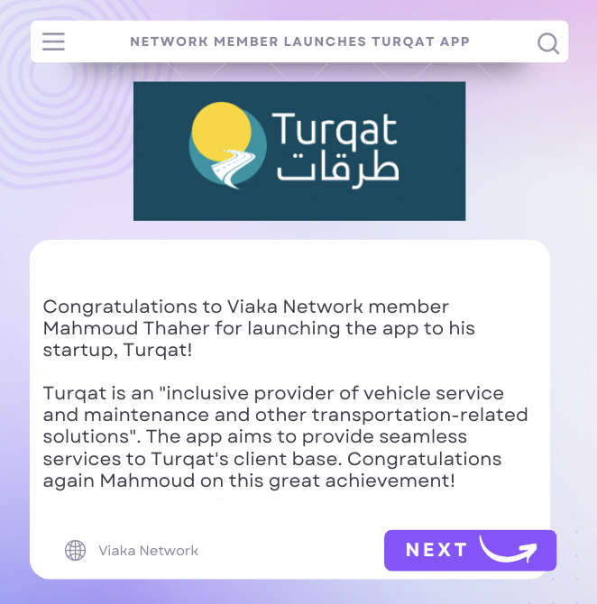 Viaka16's tweet photo. The Viaka Network continues to win! 💰
Welcome to this week's Viaka Digest 💡

Congrats to Network member Mahmoud Thaher for launching the app for Turqat - طرقات! 🚗

Masroofi raises $1.5mm 📈

nomu group raises $5mm to expand offerings 🛒 https://t.co/bsPzQ64Ukb