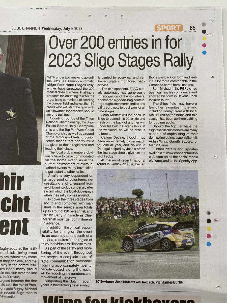 Gearing up for the @ConnachtMC  @SLIGORALLY  @NALIreland @sligoparkhotel  in this weeks @SligoChampion  with @CombiliftRally @NRC_Stages @Border_Rally @SligosBuzzin @sligotourism @WCRChampionship #rally #sligo #sligostagesrally #lovesligo @rally_ie