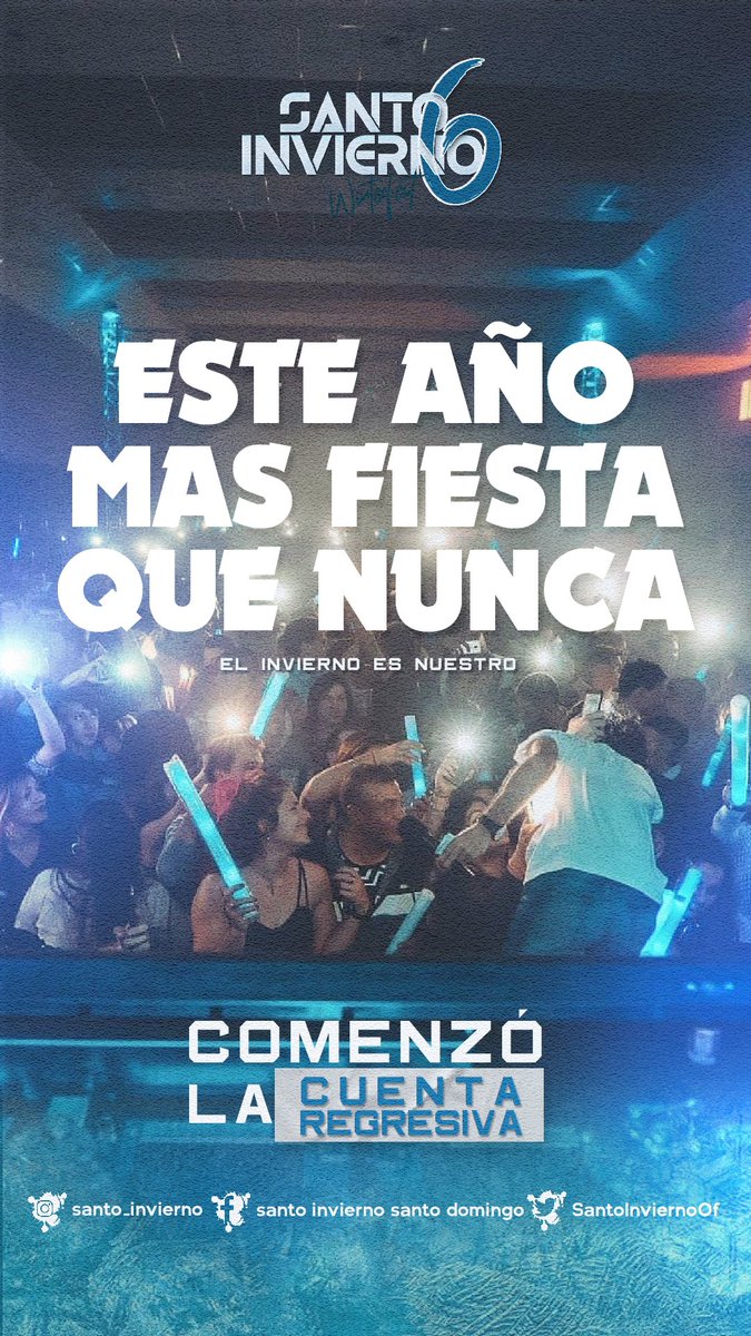 SantoInviernoOf's tweet photo. Que no te queden dudas, el 22 de Julio se viene un Fiestonnn #SiempreSomosSanto #SantoInvierno https://t.co/hk9m77JOER