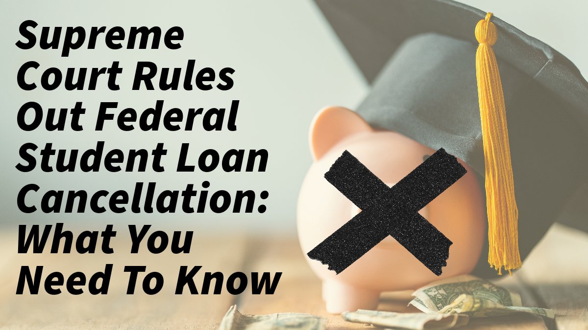 In the past week, one of the most significant changes we've had to grapple with is the Supreme Court's decision to cancel President Biden's plan to reduce federal student loan debt. This ruling has left many of us wondering, "What next?"

Here are a few things to consider: