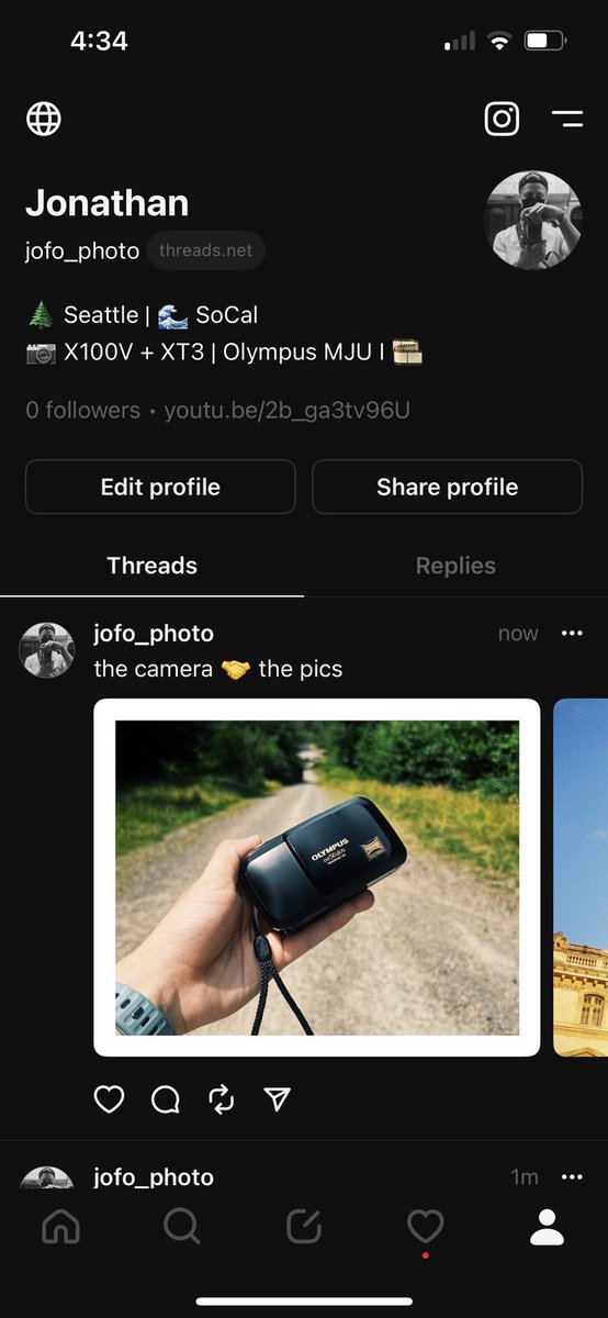 Threads is live! Come follow me ✌️