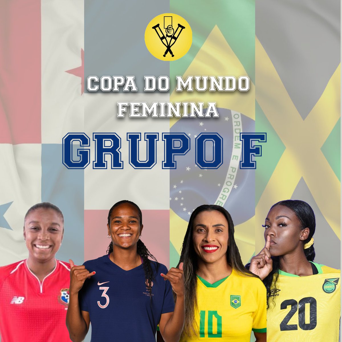 _Desfalcados's tweet photo. Finalmente o grupo do nosso Brasil, o Grupo F. A Seleção Brasileira vem em uma sequência muito boa nesses últimos jogos de preparação para Copa ⚽️ 

Segue fio 🧶 

#CopaDoMundoFeminina #Brasil #França #Jamaica #Panamá #NovaZelândia #Australia #futebol #GrupoF #Futebolfeminino https://t.co/qkzpIaWtv4