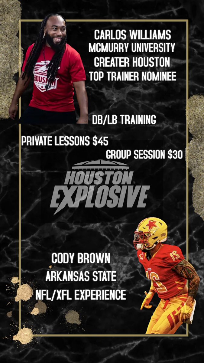 LB/DB training with <a href="/hitman_brown/">🔱Hitman Brown🔱</a> this Saturday at Pasadena Memorial High School 1pm. Send us message for further details 
#DB #LB #Training